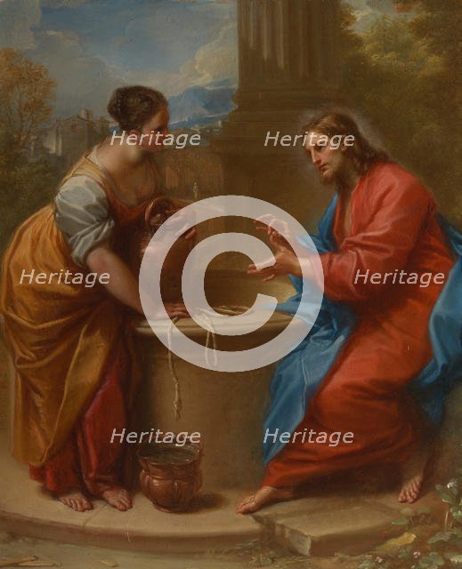 Christ and the Woman of Samaria, 1715-20. Creator: Benedetto Luti.