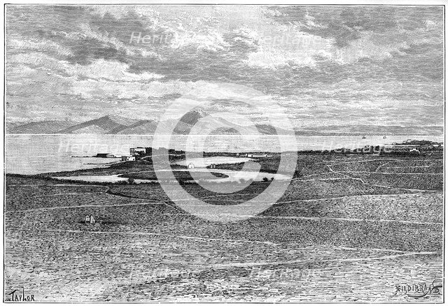 Old ports of Carthage, Tunisia, c1890. Artist: Hildibrand