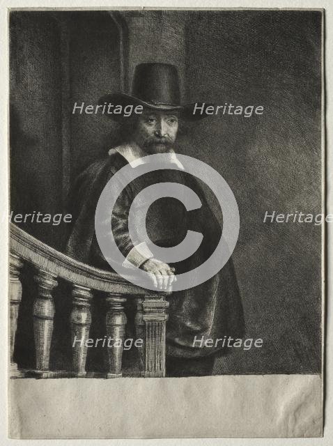 Ephraim Bonus, Jewish Physician, 1647. Creator: Rembrandt van Rijn (Dutch, 1606-1669).