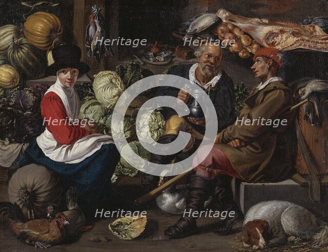 Vegetable Sellers, c1700s. Creator: School of Willem Pieterszoon Buytewech.