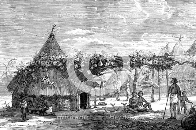 The Gold Coast and Ashantee War: Fantee huts, 1873. Creator: Unknown.