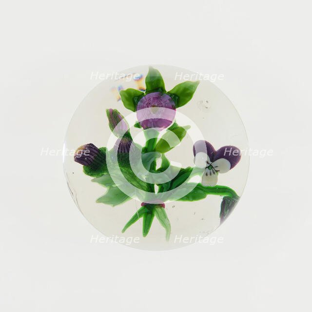 Paperweight, France, c. 1845/60. Creator: Clichy Glassworks.