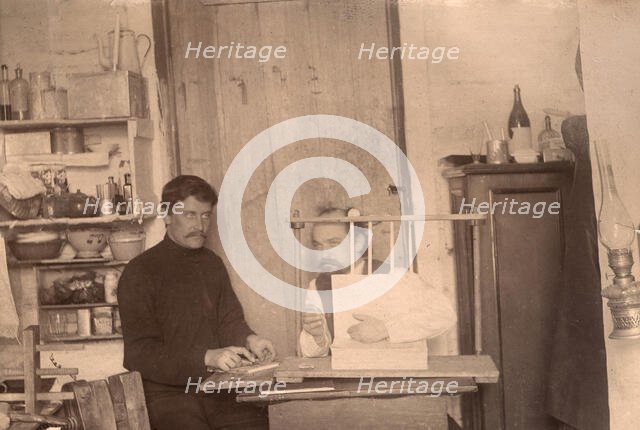 Convicts Learning How to Bind Books, 1906-1911. Creator: Isaiah Aronovich Shinkman.
