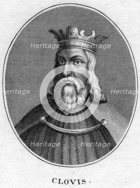 Clovis, King of the Franks. Artist: Unknown