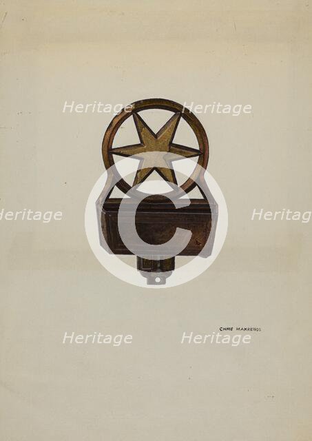 Match Holder, c. 1939. Creator: Chris Makrenos.