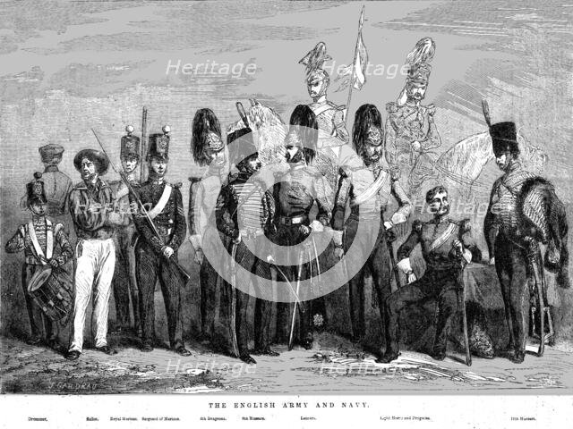 'The English Army and Navy', 1854. Creator: J Gaildrau.