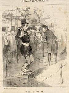Un Guerrier électrisé, 1844. Creator: Honore Daumier.
