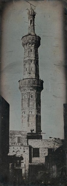 Grand Minaret, Alexandria, 1842. Creator: Joseph Philibert Girault De Prangey.
