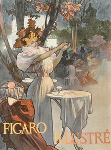 Figaro Illustre Magazine Cover, June 1896, 1896. Creator: Mucha, Alfons Marie (1860-1939).