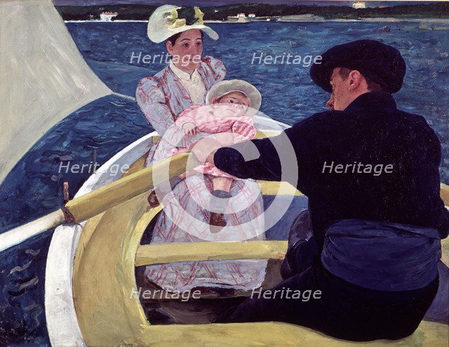  'Walk in the boat', 1893-94, oil by Mary Cassat.