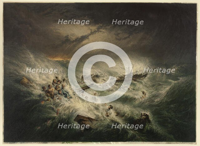 The Wreck of the Reliance (November 12, 1842), November 1, 1843. Creator: George Baxter.