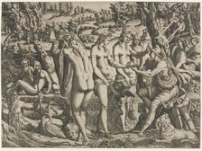 The Judgment of Paris, c. 1545. Creator: Jean Mignon (French).
