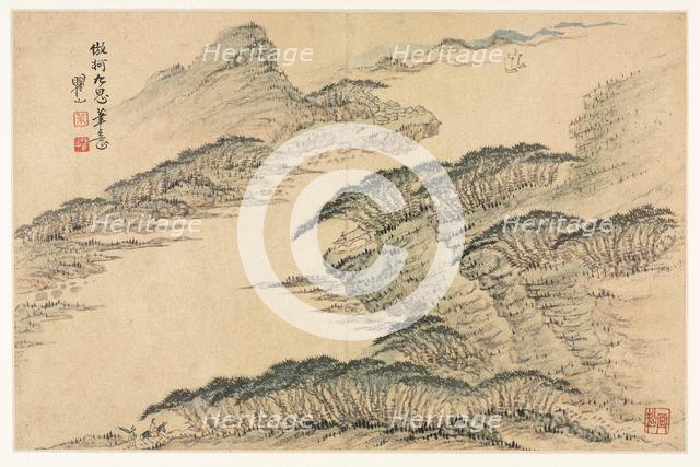 Landscapes in Various Styles after Old Masters, 1690. Creator: Mei Qing (Chinese, 1623-1697).