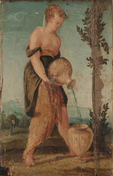 Woman with Water Jug, 1540-1570. Creator: Circle of Lambert Sustris.