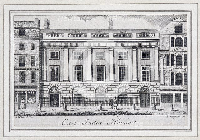East India House, London, c1760. Artist: Thomas Simpson
