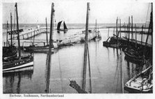Harbour, Seahouses, Northumberland, 1905. Artist: Unknown