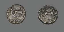 Tetradrachm (Coin) Depicting a Charioteer, 5th century BCE. Creator: Unknown.