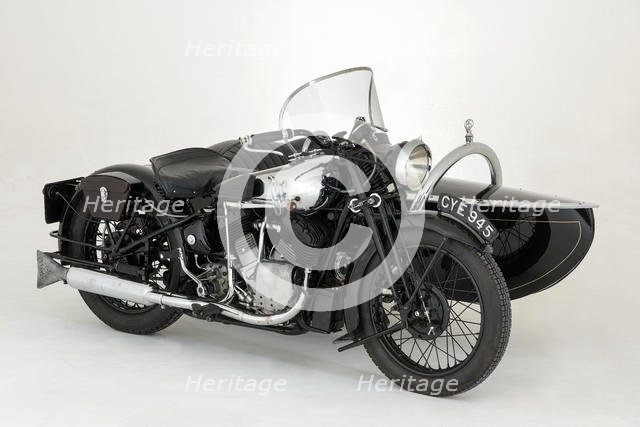 1936 Brough Superior 11-50 Special Combination. Creator: Unknown.