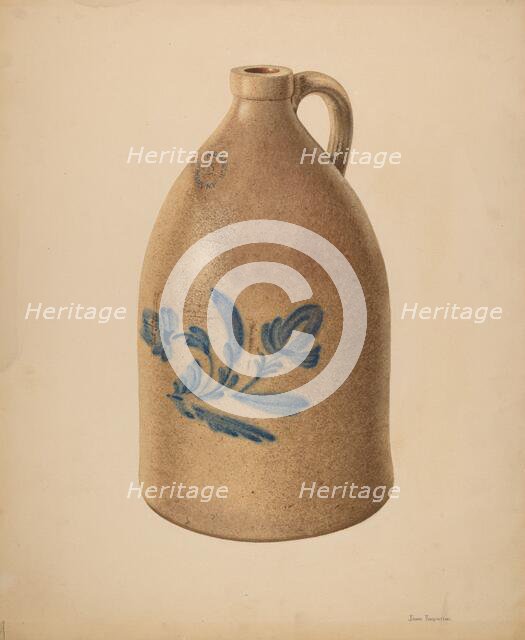 Jug, c. 1939. Creator: John Tarantino.