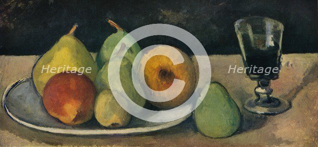 'Verre Et Poires ', 1879-80. Artist: Paul Cezanne.