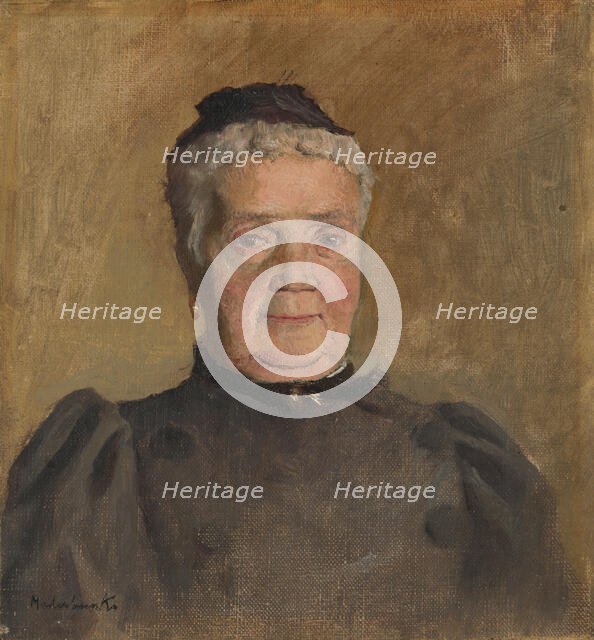 Portrait of Evelin Czóbel, 1880-1900. Creator: Ladislav Mednyanszky.