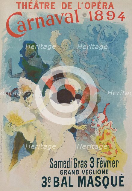 Théâtre de l’Opéra, Carnaval 1894, 1894. Artist: Chéret, Jules (1836-1932)
