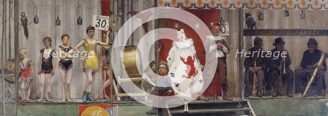 Grimaces et misère - Les Saltimbanques, 1888. Creator: Fernand Pelez.