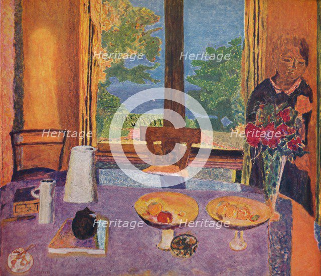 'Dining room on the garden - Interior', 1937. Artist: Unknown.