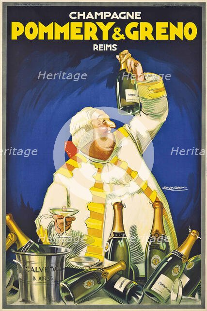 Champagne Pommery & Greno, Reims, 1928. Creator: Mauzan, Luciano Achille (1883-1952).
