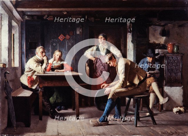 Proposal (The Rivals). Artist: Kulle, Axel (1846-1908)