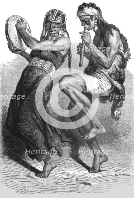 ''Patagonian Dancers; Patagonia and the Patagonians', 1875. Creator: Unknown.