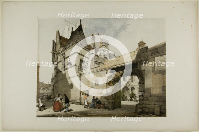 Hotel Cluny, Paris, 1839. Creator: Thomas Shotter Boys.