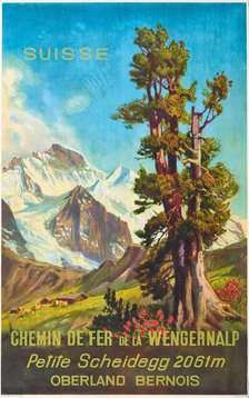 Berner Oberland Wengernalp Railway, 1952. Creator: Hodel, Ernst (1881-1955).