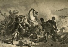 'Battle of New Orleans - Death of General Pakenham', (1878). Creator: Albert Bobbett.