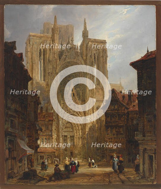 Rouen Cathedral, ca. 1796-1826. Creator: David Roberts.