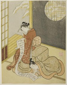 The Love Letter, 1765. Creator: Suzuki Harunobu.