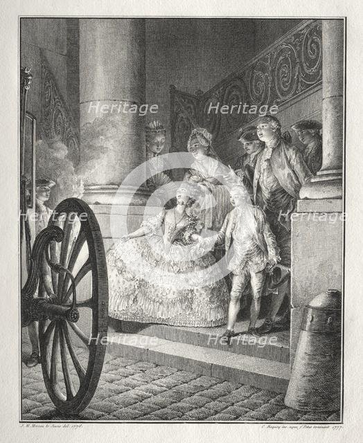 Rêtif de la Bretonne: The Little Godparents, 1777. Creator: Jean-Michel the Younger Moreau (French, 1741-1814).