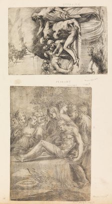 The Lamentation Over the Dead Christ, ca. 1545-50 (?). Creator: Andrea Schiavone.