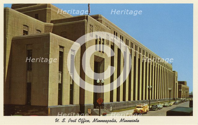 US Post Office, Minneapolis, Minnesota, USA, 1955. Artist: Unknown