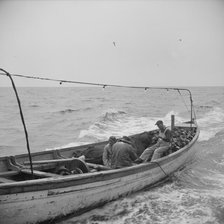 Possibly: On board the fishing boat Alden, out of Glocester, Massachusetts, 1943. Creator: Gordon Parks.