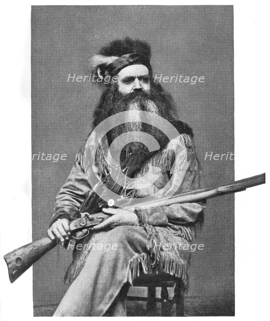 Seth Kinman, American hunter, 19th century, (1908). Artist: Unknown
