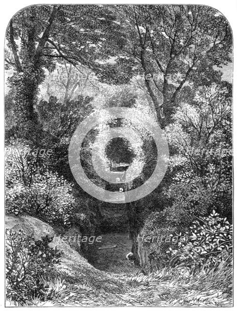 Excavations of an ancient cemetery at Helmingham, 1864. Creator: Unknown.