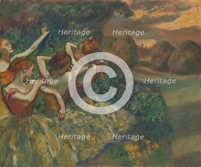 Four Dancers, c. 1899. Creator: Edgar Degas.