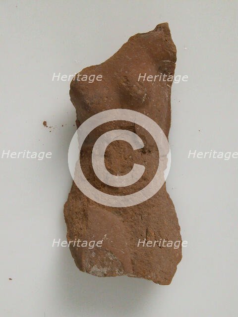 Fragment of a Female Figure, Coptic, 4th-7th century. Creator: Unknown.