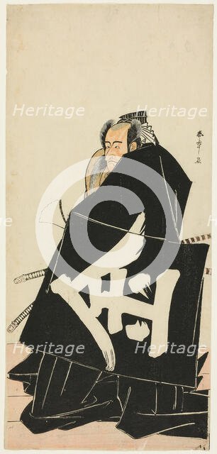 The Actor Ichikawa Danjuro V as Sakata Hyogonosuke Kintoki, in the Play Shitenno Tonoi ..., c. 1781. Creator: Shunsho.