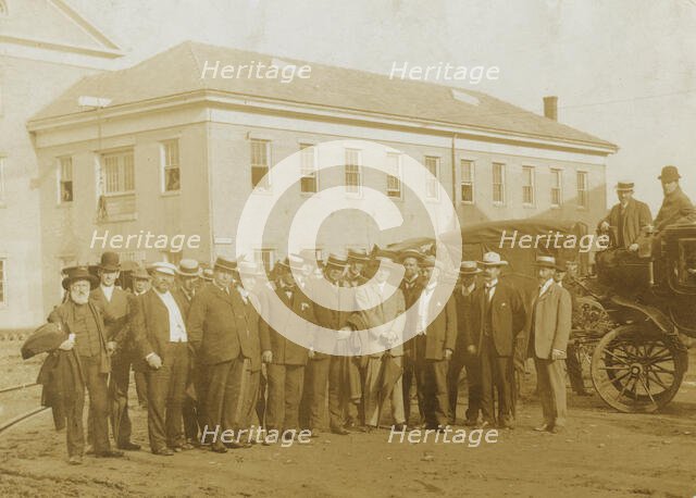 Newspaper correspondents at Portsmouth Peace Conference 1905, 1905. Creator: Unknown.