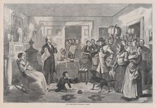 Our Minister's Donation Party (Harper's Bazar, Vol. I), December 19, 1868.ecember 19, 1868. Creator: Unknown.