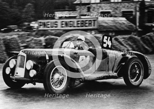 Aston Martin DB1 at Spa 1948, Horsfall-Johnson. Creator: Unknown.