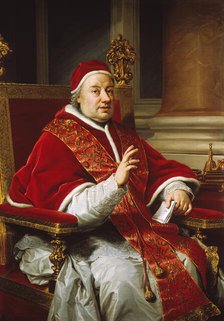 Portrait of Pope Clement XIII, 1759. Creator: Anton Raphael Mengs.