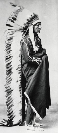 Standing Bear, Chief of the Dakota Sioux, North American Plains Indians, c1885-c1890. Artist: Unknown